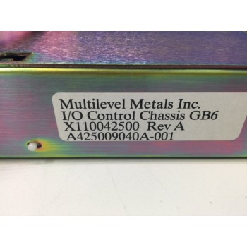 Multilevel Metal X110042500 I/O Control Chassis GB6